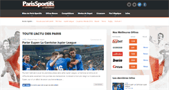 Desktop Screenshot of parissportifs.be