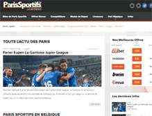 Tablet Screenshot of parissportifs.be